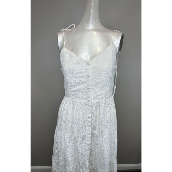 ALICE + OLIVIA SHANTELLA TIERED BUTTON FRONT MAXI DRESS SIZE US6 $595 - Picture 7 of 12